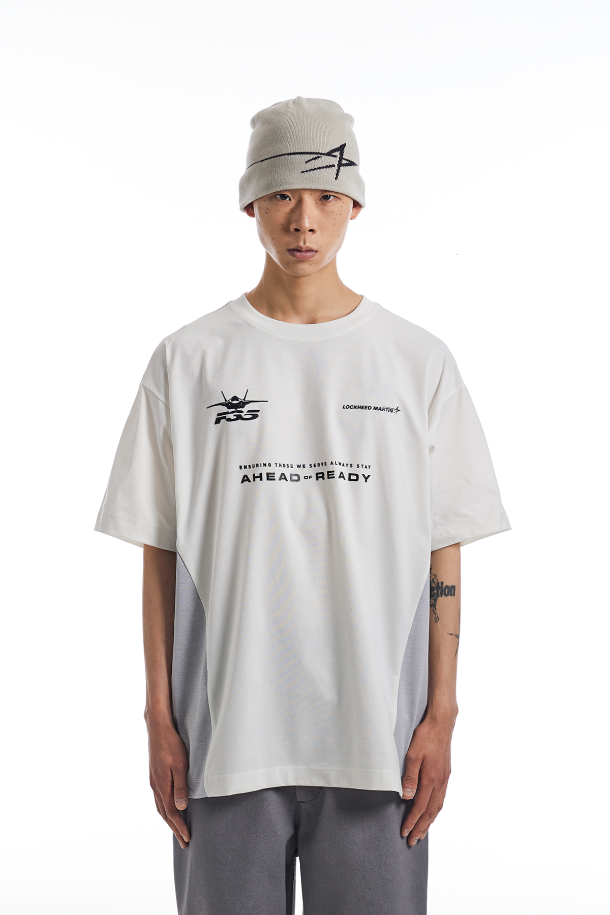 F35 Team play OVER FIT (WHITE)