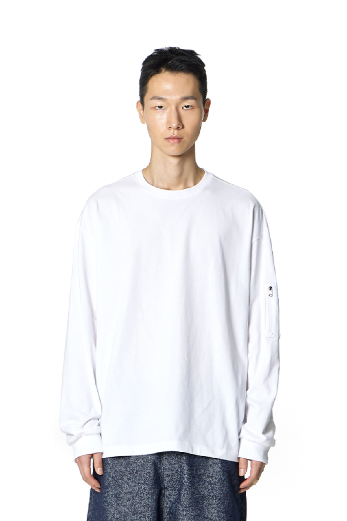 Pocket Point Long Sleeve Top (WHITE)