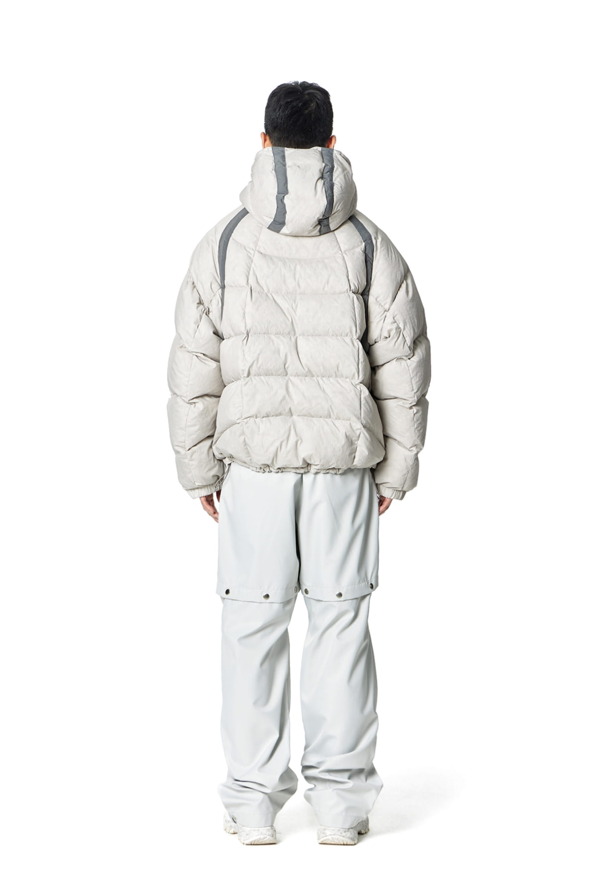 Wave Goose Down Puffer (GREY)