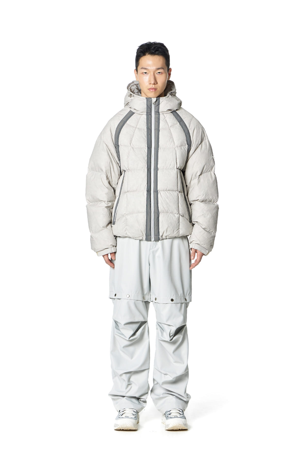 Wave Goose Down Puffer (GREY)