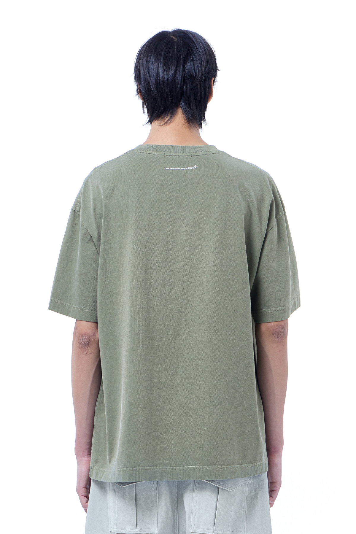 LM F-35 GRAPHIC GARMENT DYED OVER T-SHIRT (KHAKI)