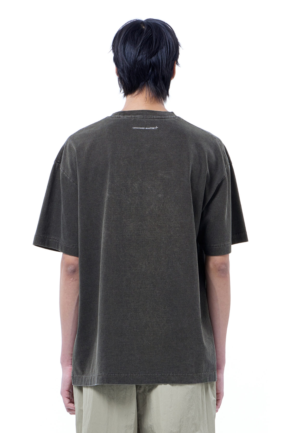 LM F-35 GRAPHIC GARMENT DYED OVER T-SHIRT (CHARCOAL)
